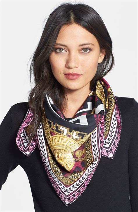 versace scarf top